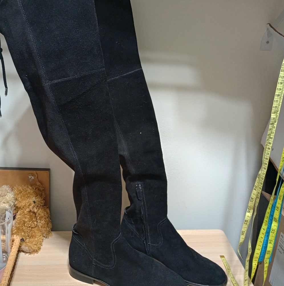 Dolce Vita black suede over the knee riding boots